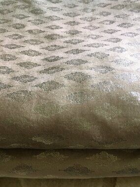Tahari Home Luxury Metallic Diamond Jacquard Curtains Rayon Cotton Blend